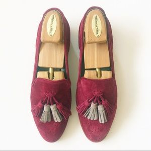 Dolce Vita Bellissima Burgundy Suede Tassle Loafer